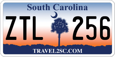 SC license plate ZTL256