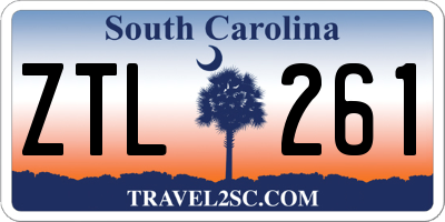 SC license plate ZTL261
