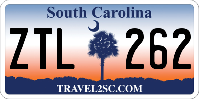 SC license plate ZTL262