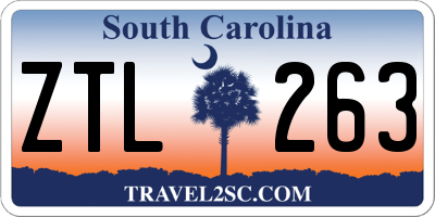 SC license plate ZTL263