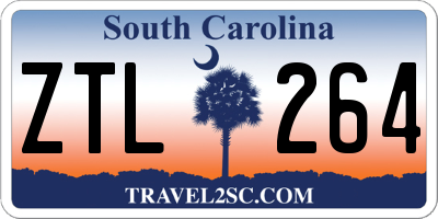 SC license plate ZTL264