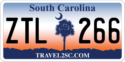 SC license plate ZTL266
