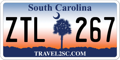 SC license plate ZTL267