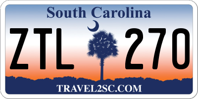SC license plate ZTL270