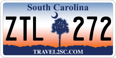 SC license plate ZTL272