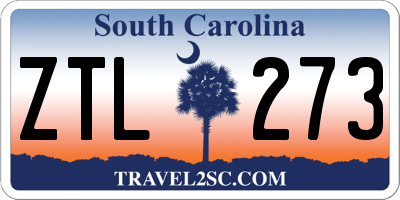 SC license plate ZTL273