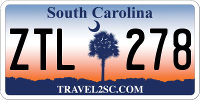 SC license plate ZTL278