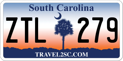 SC license plate ZTL279