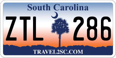 SC license plate ZTL286