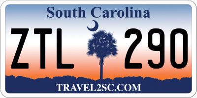 SC license plate ZTL290