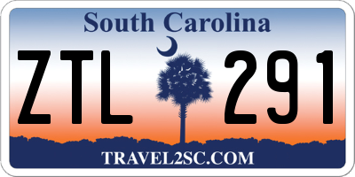 SC license plate ZTL291