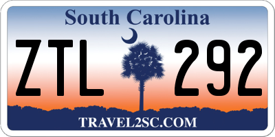 SC license plate ZTL292