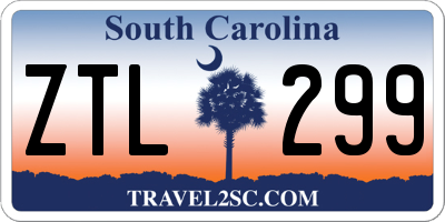 SC license plate ZTL299