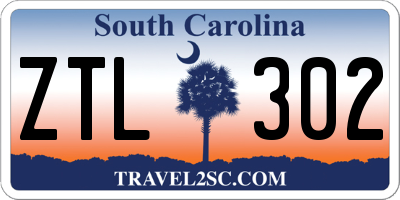 SC license plate ZTL302