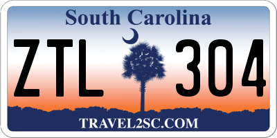 SC license plate ZTL304