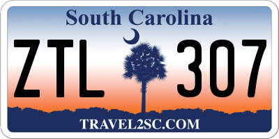 SC license plate ZTL307