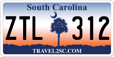 SC license plate ZTL312