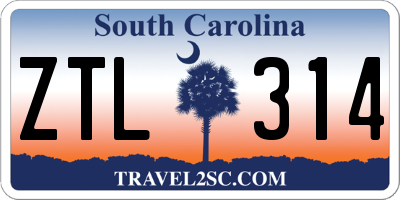 SC license plate ZTL314