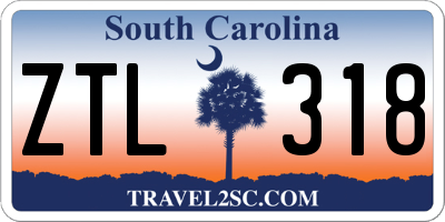 SC license plate ZTL318
