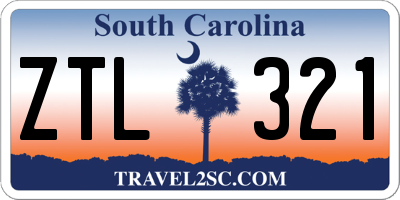 SC license plate ZTL321