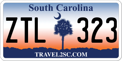 SC license plate ZTL323