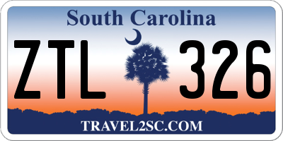 SC license plate ZTL326