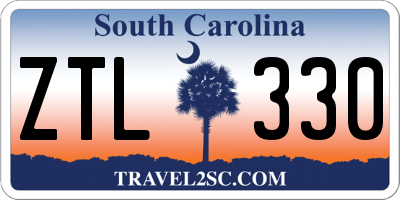 SC license plate ZTL330