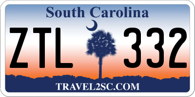 SC license plate ZTL332