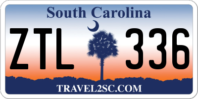 SC license plate ZTL336