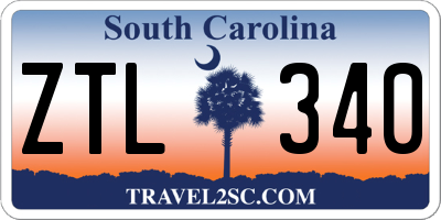 SC license plate ZTL340