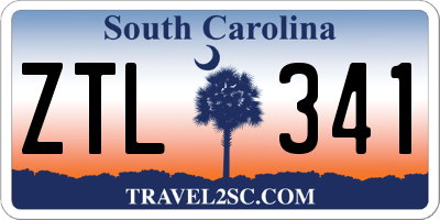 SC license plate ZTL341