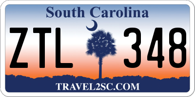 SC license plate ZTL348