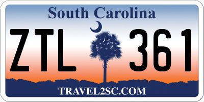 SC license plate ZTL361