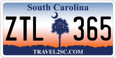 SC license plate ZTL365
