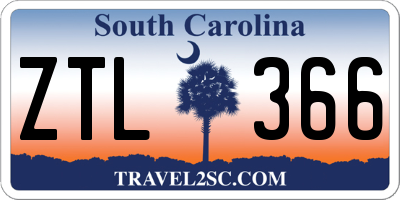 SC license plate ZTL366