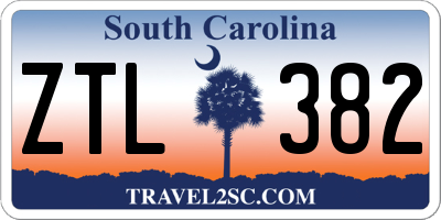 SC license plate ZTL382