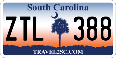SC license plate ZTL388