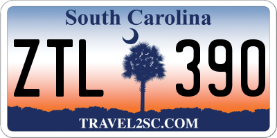 SC license plate ZTL390