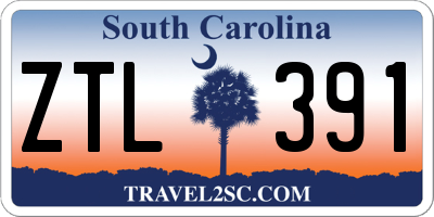 SC license plate ZTL391