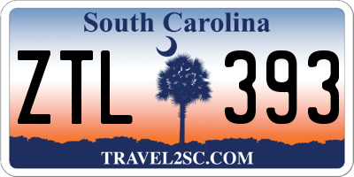 SC license plate ZTL393