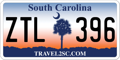 SC license plate ZTL396