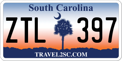 SC license plate ZTL397