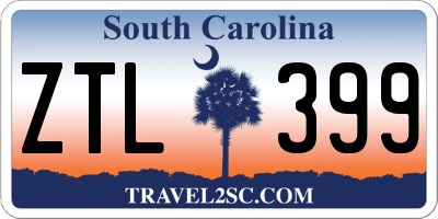 SC license plate ZTL399