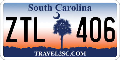 SC license plate ZTL406