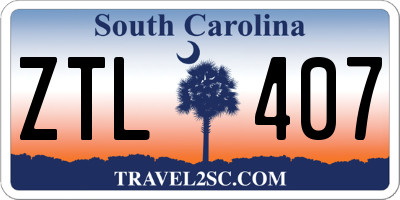 SC license plate ZTL407