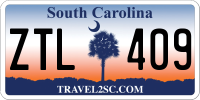 SC license plate ZTL409
