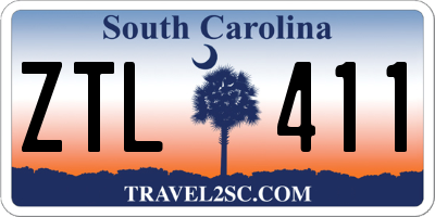 SC license plate ZTL411