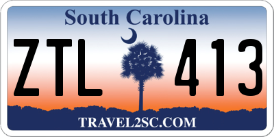 SC license plate ZTL413