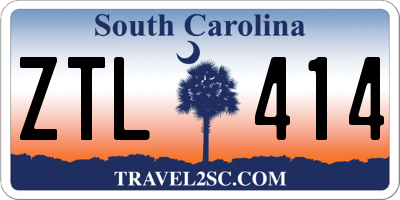 SC license plate ZTL414