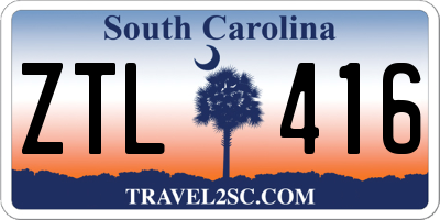 SC license plate ZTL416